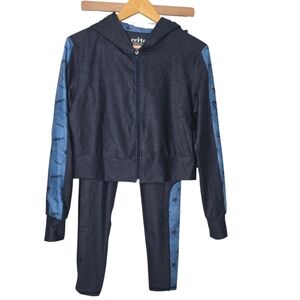 Certo Womens NFL Dallas Cowboys Print Performance Crop Hoodie Leggings Set Small